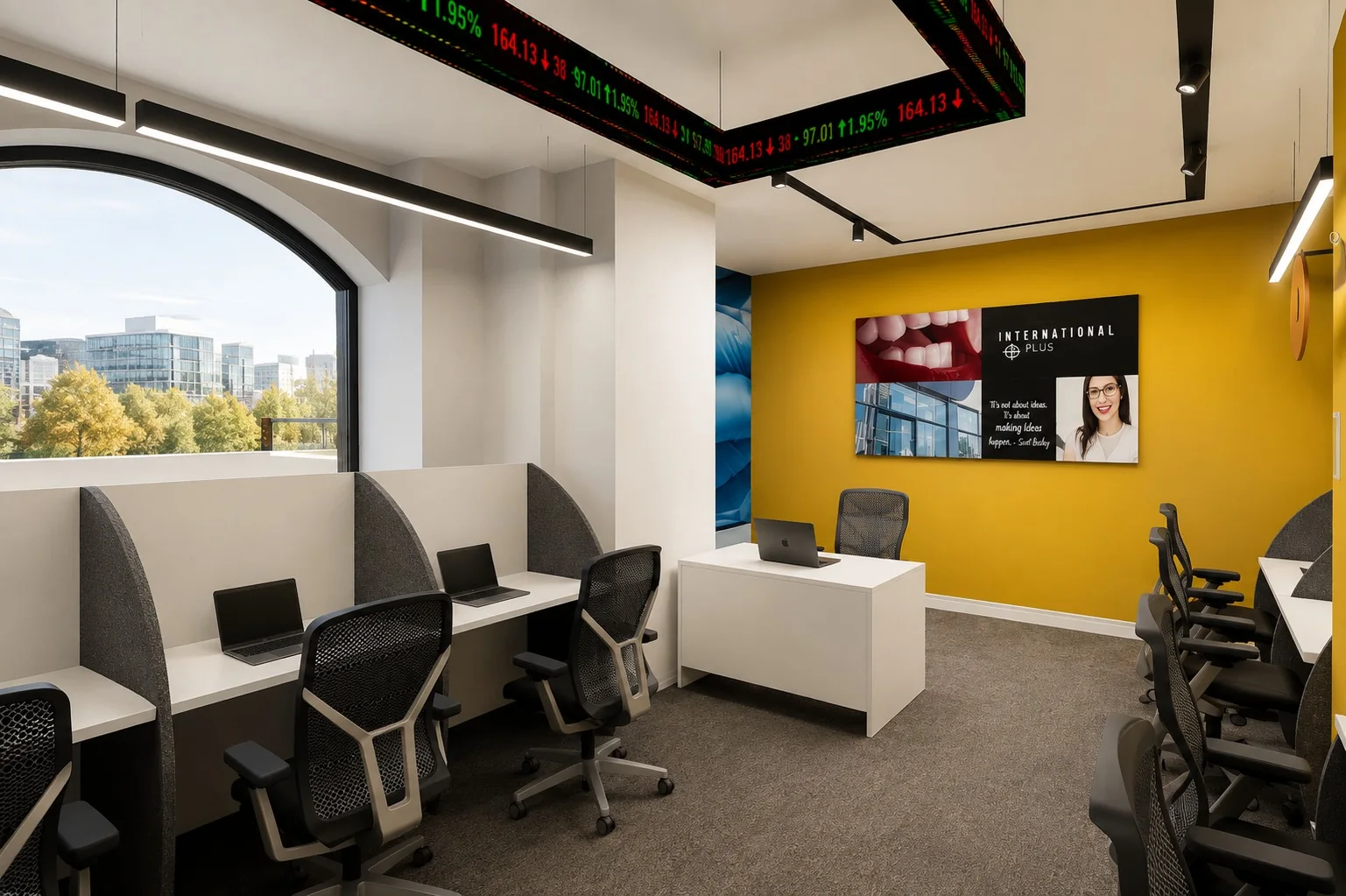 Call Center Office open work area
