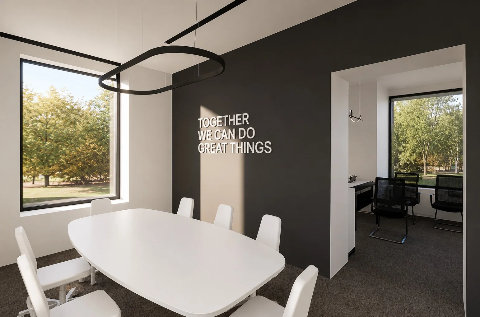 Call Center Office meeting room