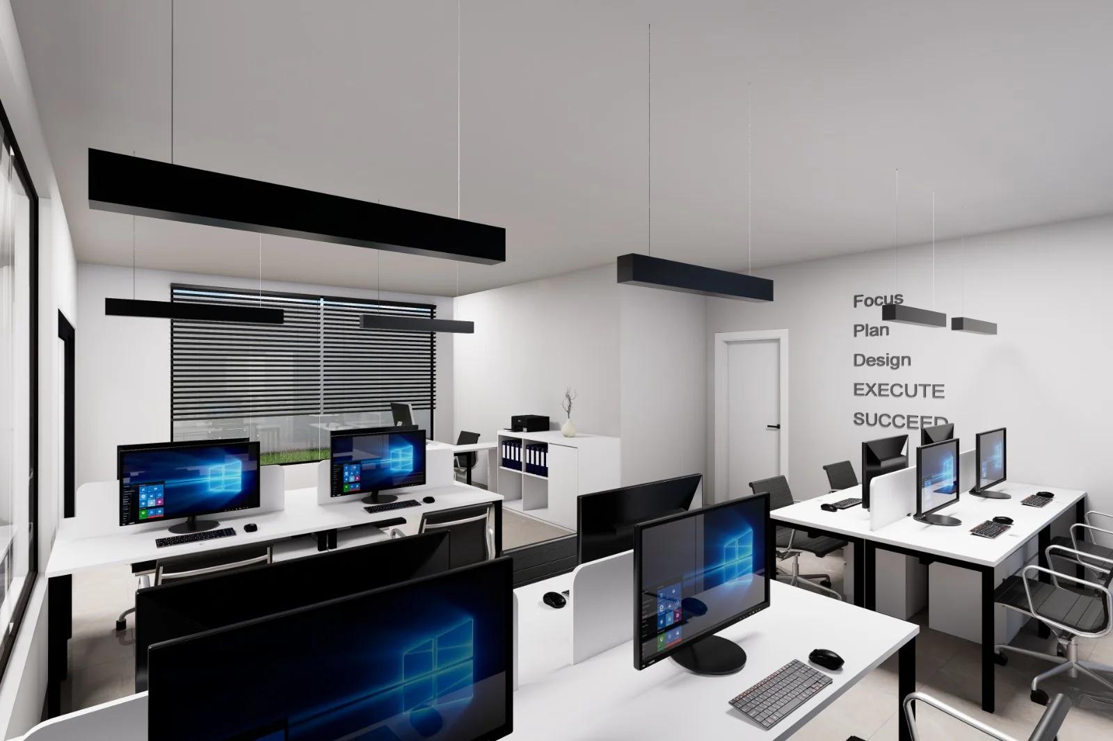 Office Restoration open office workstations